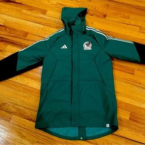 Adidas Mexico’s Men’s National Soccer Team Full Zip Parka Jacket